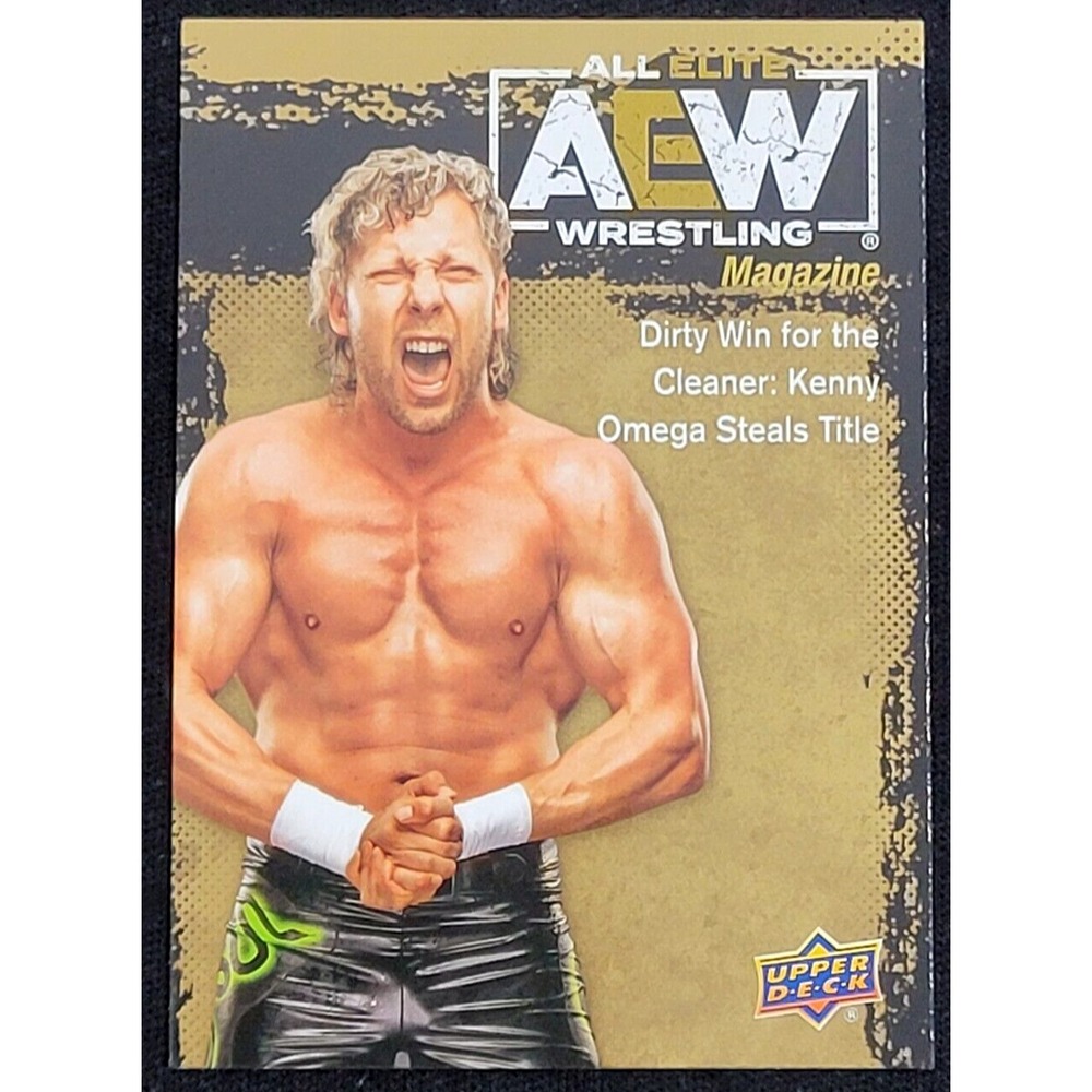2021 UPPER DECK AEW KENNY OMEGA MAGAZINE GOLD PARALLEL‎